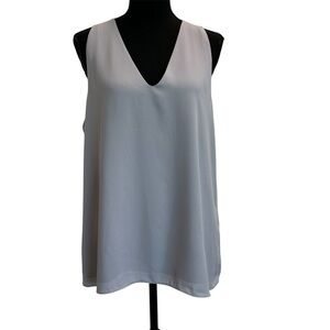Aritzia Babaton Vara sleeveless V-neck camisole blouse L mauve gray